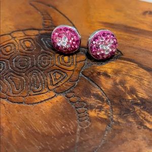 Sterling silver sparkly earrings